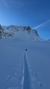 Traccia sotto la nord del Gran Paradiso